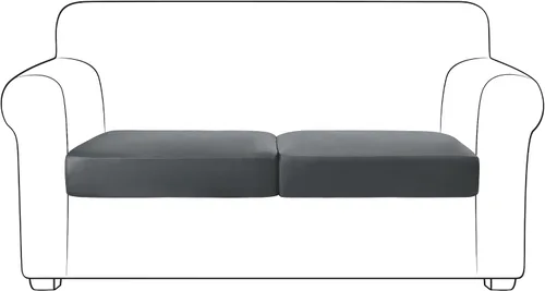 Miniatura 59 de Yates Home Funda de cojín de piel sintética para sofá, impermeable, elástica, para asiento de caravana, sofá biplaza, protector de muebles, funda