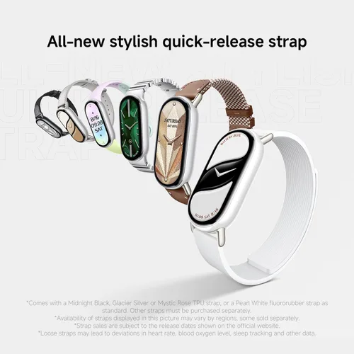 Miniatura 7 de XIAOMI Mi Smart Band 10 (2025) Versión Global - Pantalla AMOLED de 1.72" 21 Días de Duración de la Batería Pantalla Táctil, Rastreador Rosa