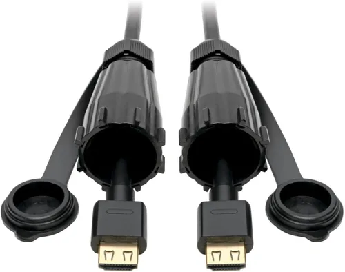 Miniatura 10 de Tripp Lite Cable HDMI de alta velocidad con conector IP67 protegido (M/HDMI industrial, Ethernet, 4K, 12 pies (P569-012-IND)