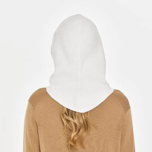 Miniatura 8 de Sombreros de invierno de punto para mujer, pasamontañas, bufanda cálida con capucha para hombres y mujeres, gorro de calavera