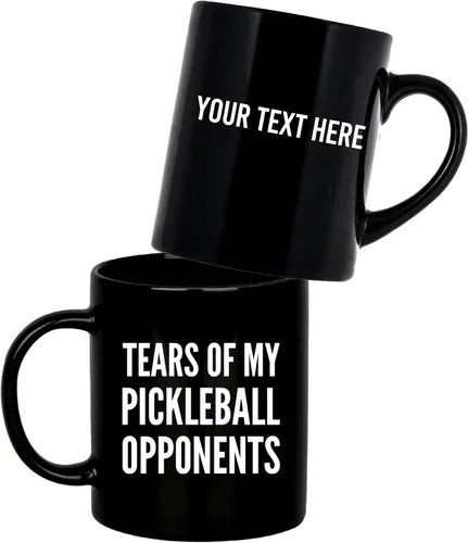 Miniatura 9 de Panvola Tears of My Pickleball Opponents - Taza de cerámica para café, regalo para jugador deportivo, abuelo, abuela, marido, esposa, mamá, papá