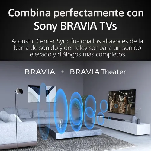 Miniatura 9 de Sony BRAVIA Theater Bar 9 Barra de sonido para TV de sonido envolvente para cine en casa con 13 altavoces, Dolby Atmos/DTS:X, mapeo espacial