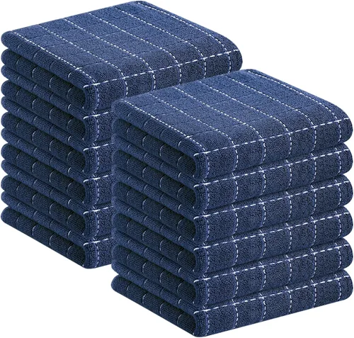 Miniatura 30 de Homaxy Paños de cocina 100% algodón de felpa, toallas de cocina ultra suaves y absorbentes para la cocina, adecuadas para secar y lavar platos