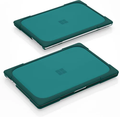 Miniatura 7 de Batianda Funda resistente para laptop Microsoft Surface de 15 pulgadas 5 4 3rd 2022 2021 con soporte plegable y cubierta de teclado, funda Verde