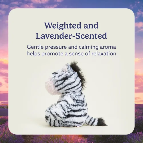 Miniatura 3 de warmies Animales de peluche para microondas y pesados, cebra – Animal de peluche de cebra calentado con aroma a lavanda – Felpa apta para microondas