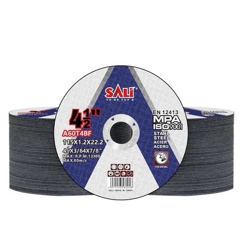 SALI Paquete de 100 ruedas de corte de 4 1/2 pulgadas de 4-1/2 x 3/64 x 7/8 pulgadas para metal y acero inoxidable, rueda de corte con amoladora