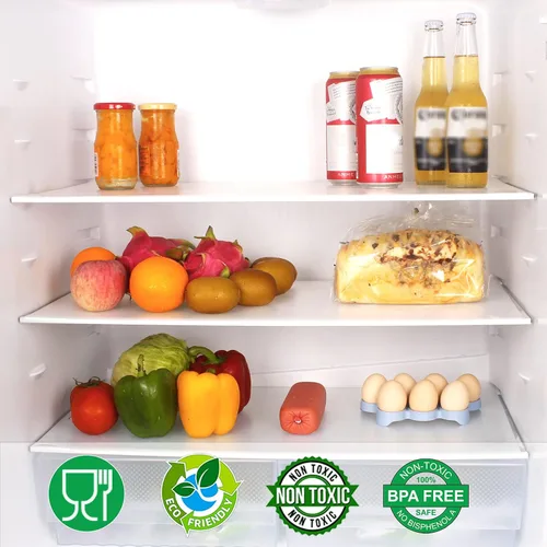 Miniatura 5 de Revestimiento para estantes, forro antideslizante para gabinete, lavable a prueba de aceite para armario de cocina, estantes, refrigerador