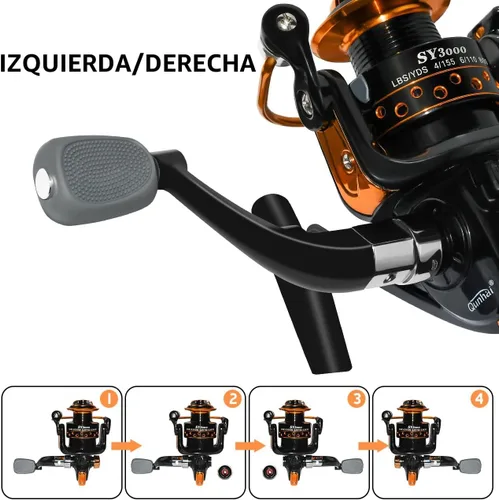 Miniatura 5 de Carretes de pesca giratorios Summer y Centron, carrete de 12 + 1 BB liviano y ultra suave para pesca en hielo/verano 3000/1000 de QINGLER SY3000