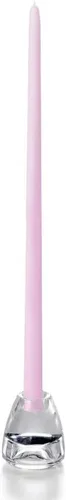 Miniatura 50 de yummi Velas cónicas color rosa claro de 12 pulgadas, 12 por paquete