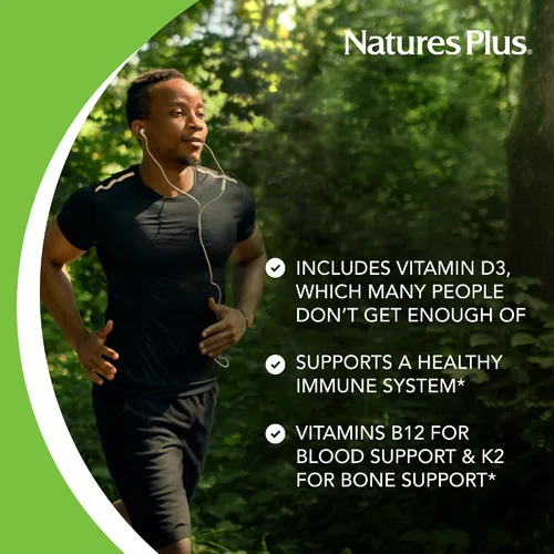 Miniatura 4 de Natures Plus Source of Life Gold - Multivitamínico líquido de 8 onzas, con vitaminas D3, B12 y K2, apoyo para la sangre, los huesos y el sistema