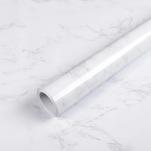 Miniatura 13 de Abyssaly Papel adhesivo de mármol negro, papel tapiz de granito para encimeras, autoadhesivo, impermeable, grueso, para cocina, baño y muebles, 11.8