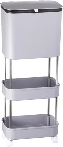 Contenedor de compostaje para cocina, cocina, compostaje, papelera de cocina, compostador de cocina, papeleras extraíbles, cubos de basura Morado