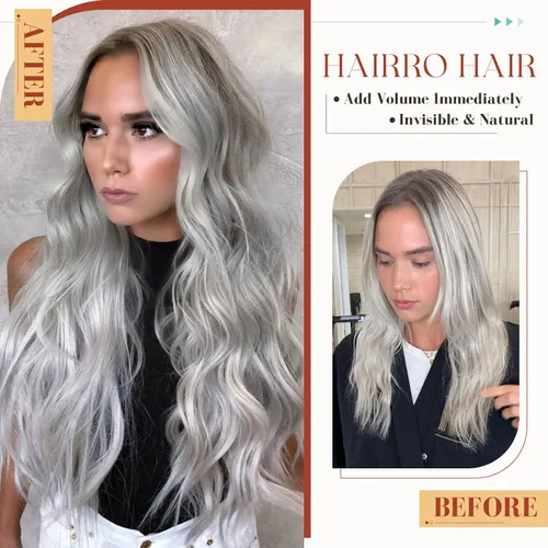 Miniatura 4 de Hairro Extensiones de cabello humano con cinta adhesiva, sin costuras, para mujeres, extensiones de cabello Remy con cinta adhesiva en extensiones