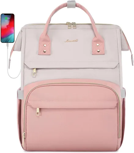 Miniatura 21 de LOVEVOOK - Mochila para ordenador portátil para mujer, de moda, de negocios, de viaje, mochila para estudiantes, mochila de trabajo para profesores