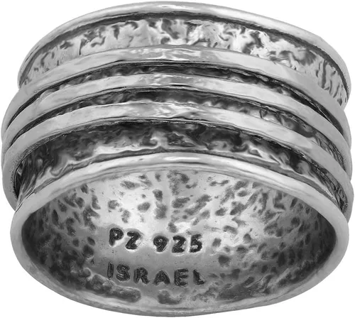 Miniatura 7 de Paz Creations - Anillos giratorios de plata de ley, anillos giratorios bohemios, anillo de meditación hecho a mano