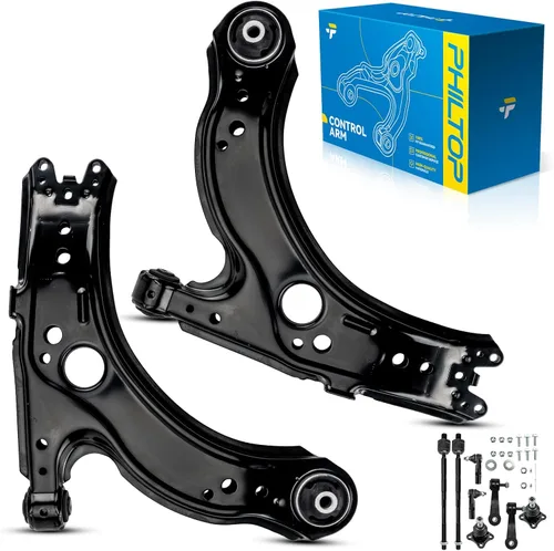 Miniatura 172 de PHILTOP Kit de suspensión delantera de 10 piezas, brazos de control inferiores con juntas de bola, eslabones de extremo de barra estabilizadora