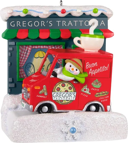 Miniatura 9 de Hallmark Keepsake Adorno de Navidad 2023, Colección Happy Holiday Parade Boutique Navideña de Joanne Musical con Luz, Regalos para Ella Holiday