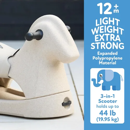 Miniatura 7 de Nuby Rock 'N Ride Caballo Mecedor para Niños - Juguete para Montar, Mecerse y Deslizarse para Juego Interior y Exterior - Juguete de Desarrollo