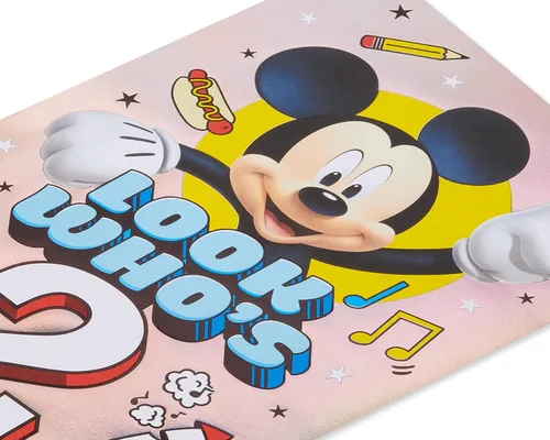 Miniatura 5 de American Greetings Tarjeta de segundo cumpleaños (Mickey Mouse)