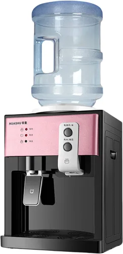 Miniatura 9 de Despachador de agua de carga superior eléctrico, dispensador de agua fría y caliente para botellas de 1 a 5 galones, enfriador de agua de mostrador