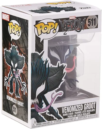 Miniatura 6 de POP Marvel: Venom - Figura de vinilo Venomized Groot Funko (con funda protectora de caja compatible)