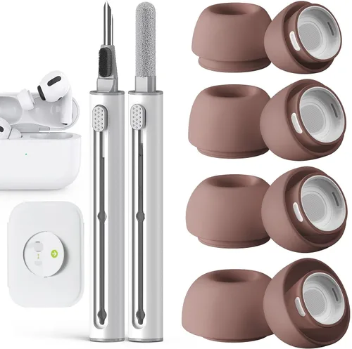 Miniatura 45 de Pohgelan Compatible con AirPods Pro de 2ª/1ª Generación Puntas de Repuesto para Auriculares, con Orificio de Reducción de Ruido y Pantalla