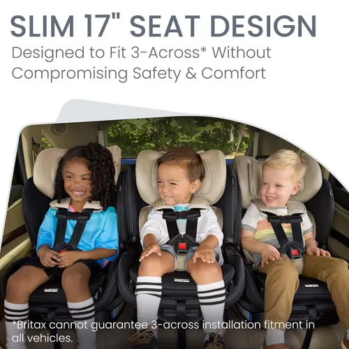 Miniatura 5 de Britax Poplar S Asiento convertible para automóvil, asiento de automóvil 2 en 1 con diseño delgado de 17 pulgadas, tecnología ClickTight