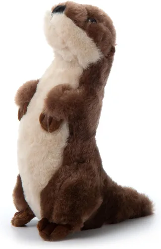 Animal de peluche de nutria de río de The Petting Zoo de pie, regalos para niños, animales salvajes del zoológico, juguete de peluche de nutria de