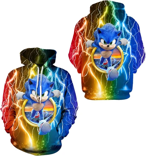 efhnlna Boys and Girls 3D Printed Fashion Pullover Sweatshirt Youth Cartoon Novelty Hoodie Sports Tops