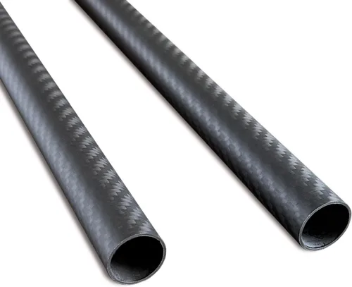 Miniatura 19 de 2 piezas Tubo de Fibra de Carbono 6 mm x 4 mm x 420 mm, 6 ~ 50 mm Disponible, 3 K rollo Envuelto Twill Mate Acabado.