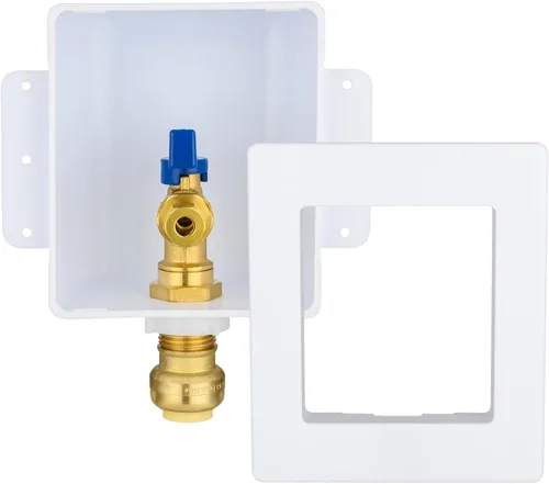 Miniatura 8 de Caja de salida para máquina de hielo con pararrayos de martillo de agua de acero inoxidable, entrada de sudor de 1/2 pulgada (MIP) y conexión