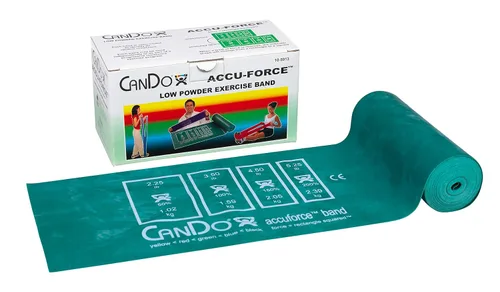 Miniatura 7 de CanDo 10-5918 AccuForce - Banda de ejercicio, rollo de 6 yardas, juego de 5 piezas, amarillo a negro