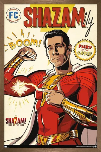 Miniatura 16 de Trends International DC Comics Movie Shazam! Fury of the Gods - Póster de pared de cómic, 22.4 pulgadas de largo x 14.7 pulgadas, versión enmarcada
