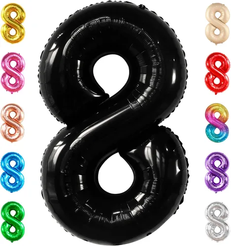 Miniatura 112 de Globo gigante plateado del número 0 de 40 pulgadas – Globo Mylar del número 0 Globo plateado 0 para decoraciones de fiesta Globo plateado