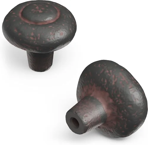 Miniatura 12 de Hickory Hardware - Paquete de 1 manija para alacena de núcleo sólido, pomos de lujo para gabinete y cómoda, tiradores para puertas y cajones, 1-1/2
