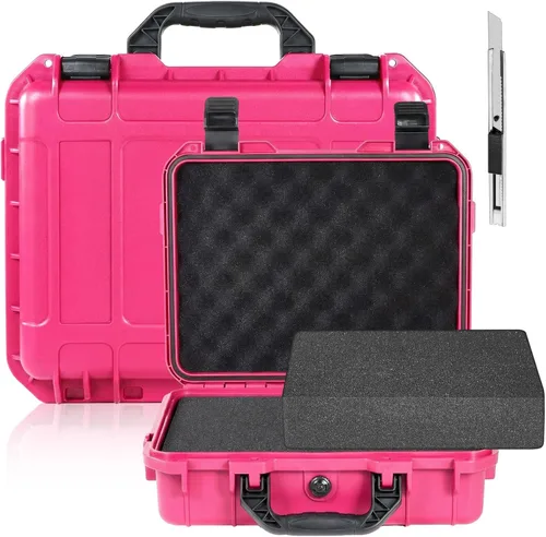 Miniatura 21 de Relaxweex 1 Pieza Estuche Rígido Impermeable de 14.3 x 11.4 x 4.5 Pulgadas con Inserto de Espuma Personalizable DIY Estuche Protector Portátil