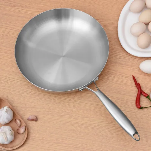 Miniatura 2 de Sartén de acero inoxidable, sartenes de grado profesional para cocinar, sartén antiadherente de acero inoxidable con revestimiento de tres capas