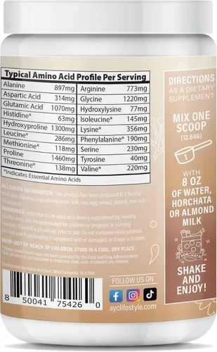 Miniatura 2 de Peptide Energy Colágeno en polvo para cabello, uñas, piel, tipo I y III, cafeína para energía, vitamina C, biotina, ácido hialurónico, cero azúcar