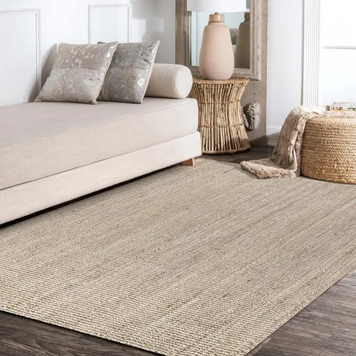 Miniatura 12 de Eyely FRN102C-2 - Alfombra de pasillo de fibra natural tejida a mano de yute grueso para interiores, bohemia; rústica; vintage, dormitorio, cocina