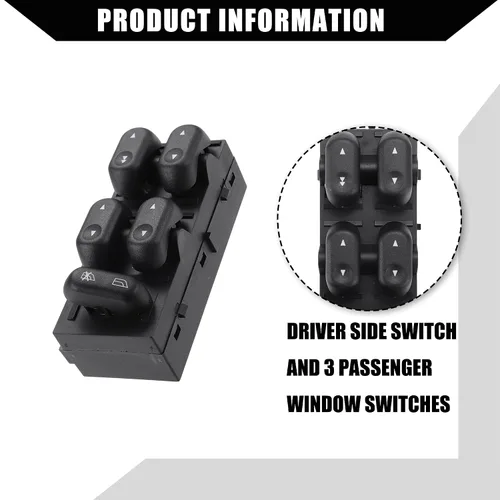 Miniatura 6 de NO.5L1Z-14529-AA/5L1Z-14529-BA/Master - Interruptor de ventana eléctrica para Ford F-150 2004-2008 para Lincoln Mark LT 2006-2007, interruptor