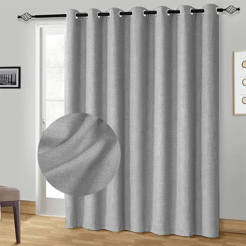 Miniatura 19 de Cortinas 100% Blackout Shield para puerta corrediza, cortinas extra anchas de 108 pulgadas de largo, cortinas con ojales para puerta de patio, 50