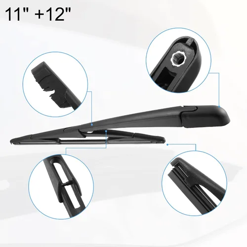 Miniatura 5 de X AUTOHAUX 1 juego de limpiaparabrisas trasero de 11 pulgadas y 12 pulgadas para Ford Edge para Lincoln MKX 2007-2014 9T4Z17526-A 9T4Z-17526-A