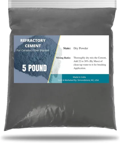Miniatura 8 de Simond Store Protector térmico de revestimiento refractario de 5 libras para aislamiento de fibra cerámica en forja de herrería – 3270 °F de alta