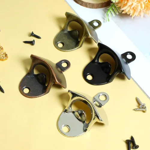 Miniatura 4 de Abrebotellas vintage de 16 piezas, montado en la pared, abrebotellas de tapa de cerveza, adecuado para bares, hoteles, casas KTV, mesa enfriadora