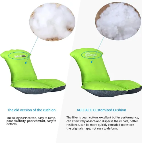 Miniatura 3 de Comfortable Backrest Seat Cushion for Segway Ninebot Gokart Karting Accessories（It's just a Cushion, not a go Kart） Verde