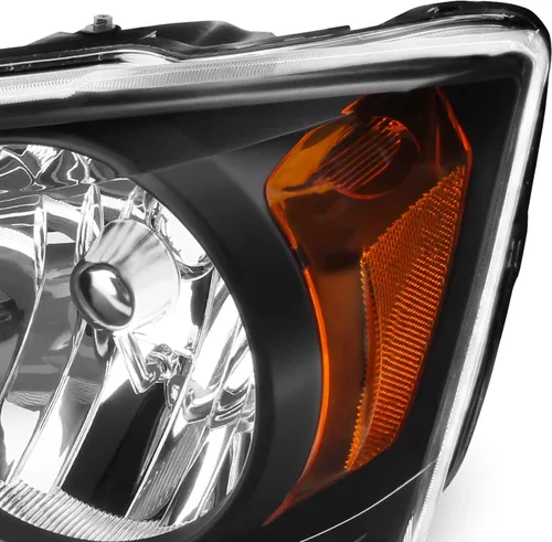 Miniatura 4 de AKKON - Para Chrysler Town & Country 2008-2016 11-20 Dodge Grand Caravan Faros delanteros negros faros delanteros izquierdo + derecho