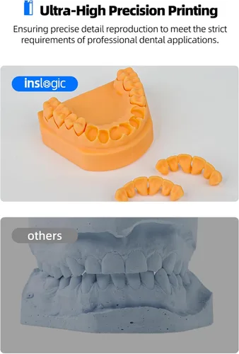 Miniatura 3 de Inslogic Modelo de Implante Dental 3D Impreso en Resina, Alta Precisión y Baja Contracción, Superficie Lisa, Resina de Curado UV de 405 nm