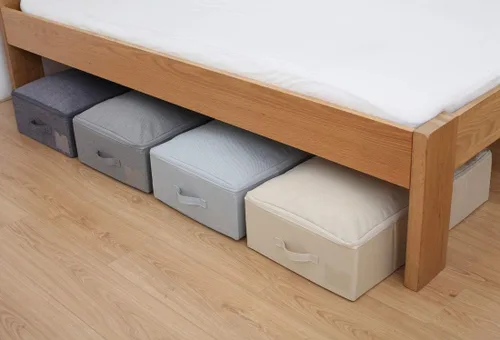 Miniatura 6 de iwill CREATE PRO Contenedores organizadores plegables de almacenamiento para zapatos debajo de la cama con tapa, cesta organizadora de ropa debajo