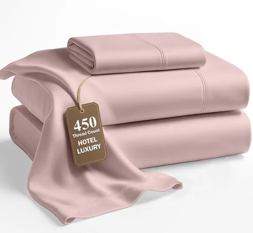 Miniatura 41 de LANE LINEN - Sábanas tamaño Split King para cama ajustable, 450 hilos, 100% algodón, 2 sábanas bajeras individuales XL, con bolsillo profundo, 05