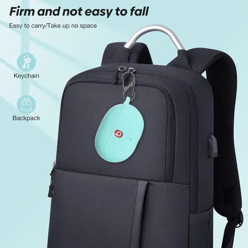 Miniatura 4 de LiZHi Funda para Beats Studio Buds, Beats Studio Buds+ Plus, funda de transporte de silicona con llavero para auriculares inalámbricos Beats Studio